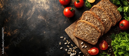 Wholemeal bread topped with...