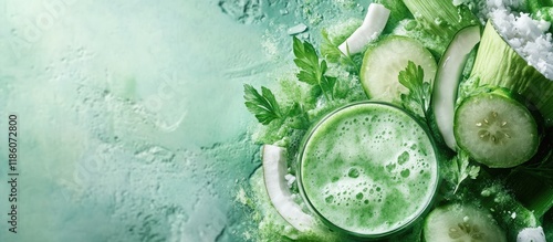 green smoothie with celeria...