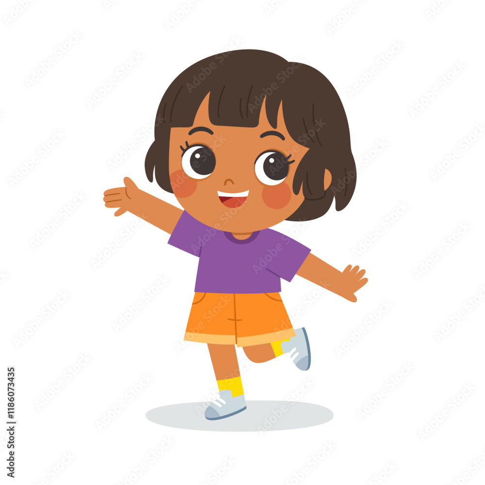 Happy Kid standing pose and smiling. Happy Little Kid Having Fun Enjoying Childhood. Happy Kid standing pose and smiling. Happy Little Kid Having Fun Enjoying Childhood.