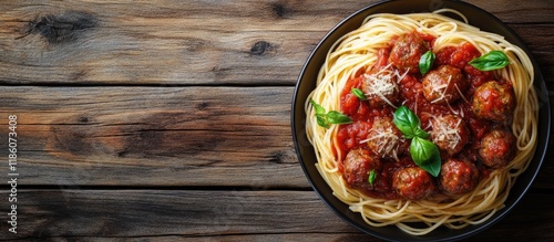 Spaghetti pasta with meatba...