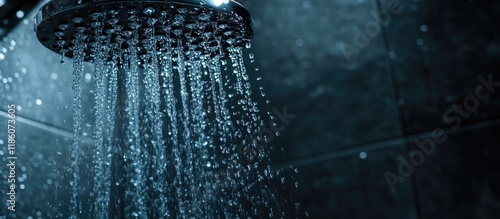 Close up photo of a shower ...