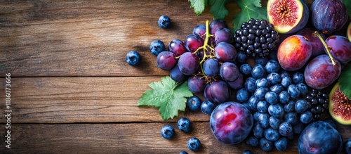 Blue and purple foods Black...