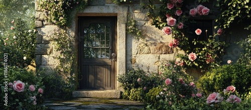 Blooming flowers of a conte...