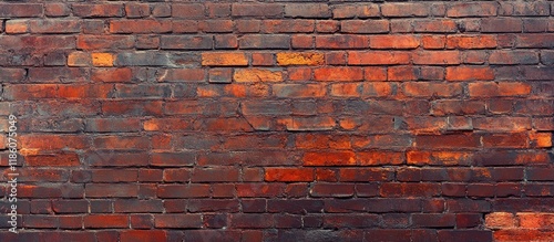 Old red brick wall texture ...