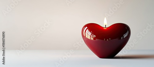 Red heart candle holder set...