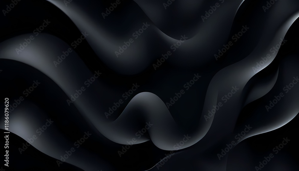 Obraz premium Smoke on black AI