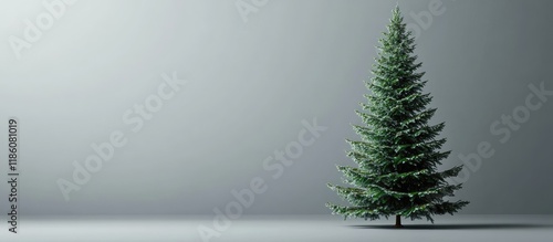 Christmas tree set against ...