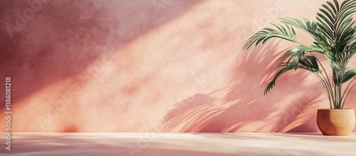 rose and sand colored paint...