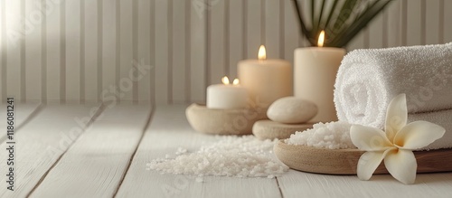 Spa setting featuring sea s...