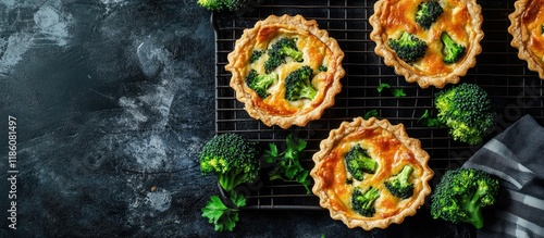Crispy tarts with broccoli ...