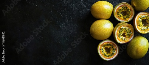 Overhead view of yellow ski...