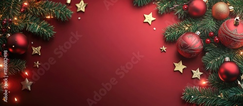 Background with Christmas d...