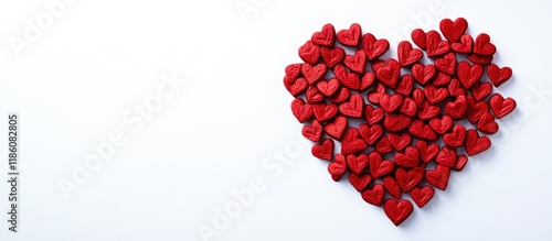 Valentine s Day card Red he...