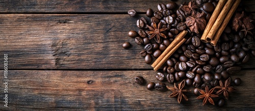 A stack of coffee beans sta...