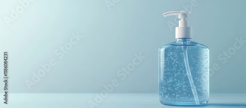 Liquid soap in a plastic bo...