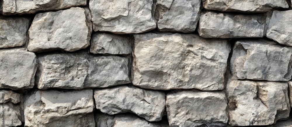 Rough stone wall serving as a creative background texture Natural stone masonry featuring uneven seams Stone wall backdrop. with copy space image. Place for adding text or design Rough stone wall serving as a creative background texture Natural stone masonry featuring uneven seams Stone wall backdrop. with copy space image. Place for adding text or design
