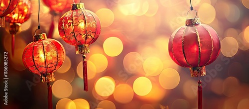 Bokeh background of Christm...