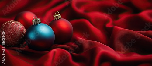 Christmas toys on a fabric ...