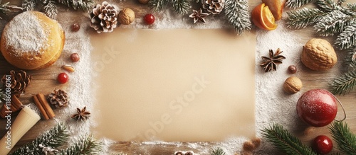 Christmas baking background...
