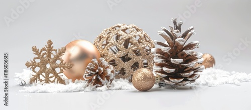 Christmas decorations featu...
