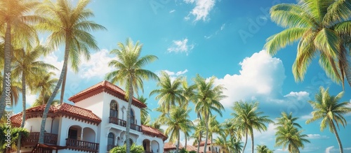 Exotic vacation resort feat...