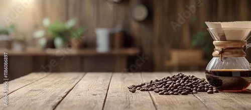 Coffee beans and a coffee d...