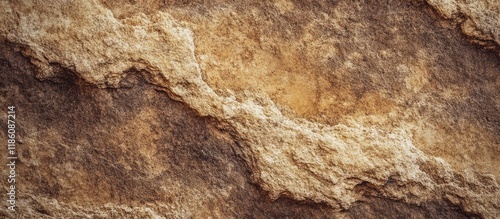 Closeup of brown sandstone ...