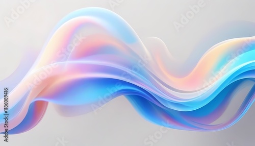 abstract colorful wave background ai