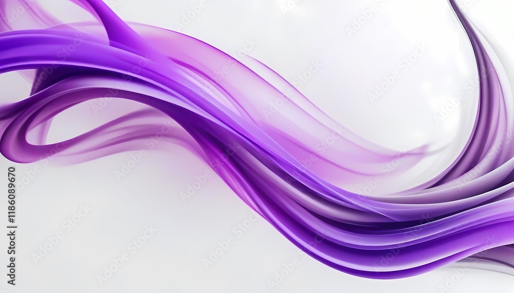 Naklejka premium abstract background with waves, Violet background ai