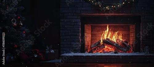 Relaxing by the fireplace o...