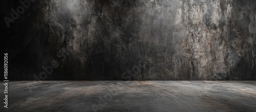 dark cement wall. with copy...