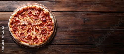 Tasty Italian pizza present...