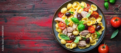 Italian pasta salad featuri...