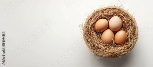 Eggs in a circular containe...