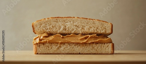 An open faced sandwich with...