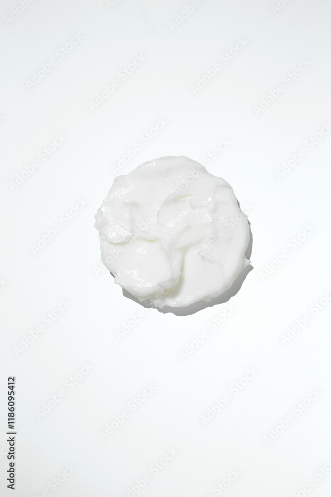 White beauty cream smear smudge isolated. Beauty skincare cream texture swipe swatch White beauty cream smear smudge isolated. Beauty skincare cream texture swipe swatch