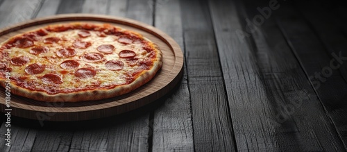 Vacant Wooden Pizza Tray. w...