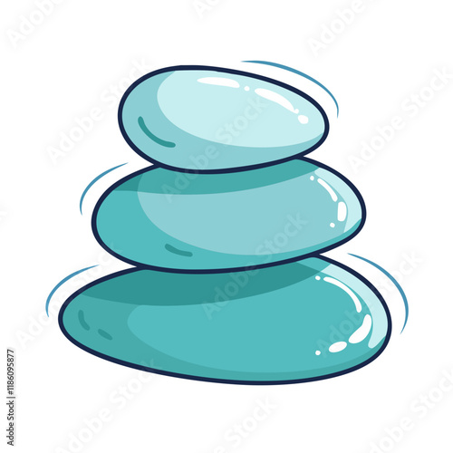 spa stones vector icon, singles awareness vector illustration - simple illustration of spa stones perfect for logos, and self love -themed designs.