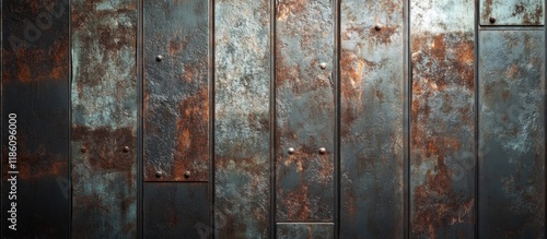 Metal backdrop. with copy s...