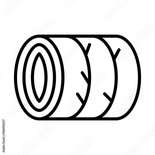 Hay Bale line icon