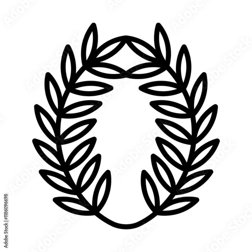 Leaf Garland line icon