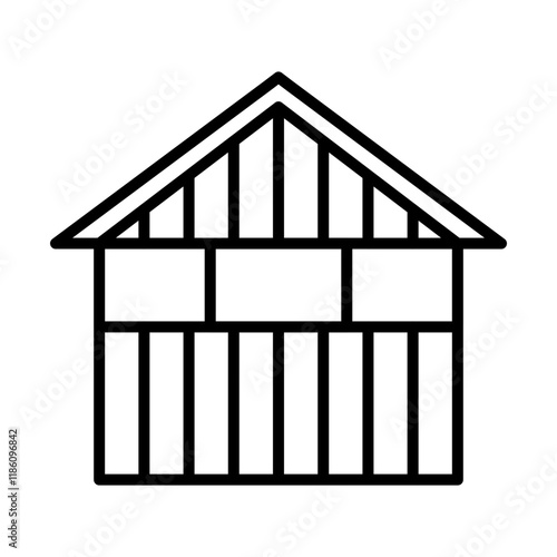 Forest Cabin line icon