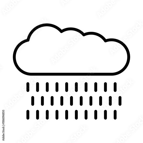 Autumn Rain line icon