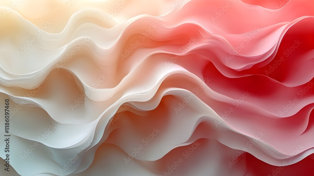 Obraz premium A background of a warm gradient blending soft beige with gentle coral tones.