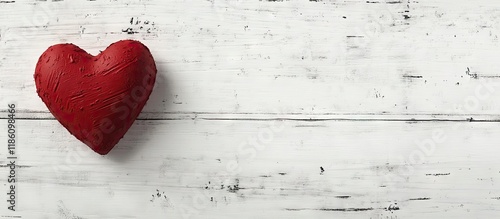 Valentine s Day Heart on Wh...