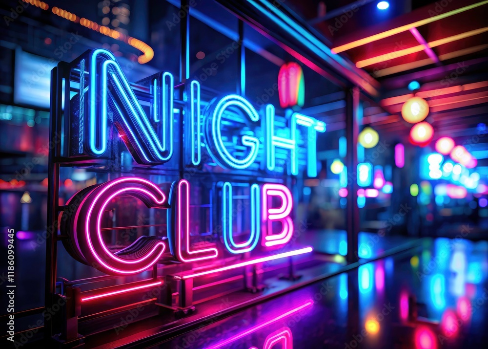 Stylish neon lettering pulses, creating a deep, electric nightclub atmosphere. Bright LED lights enhance the party vibe. Stylish neon lettering pulses, creating a deep, electric nightclub atmosphere. Bright LED lights enhance the party vibe.