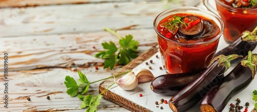 Pickled vegetables eggplant...