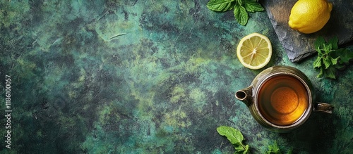 Herbal tea infused with min...