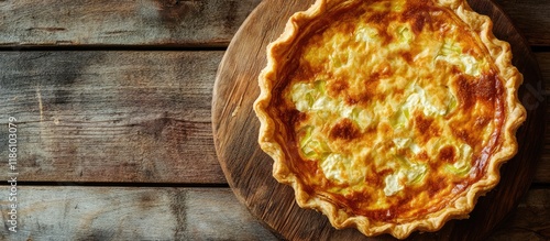 Homemade puff pastry quiche...