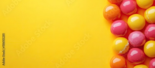 Collection of bubble gum on...